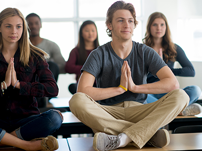 Teens Meditating