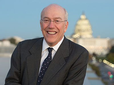 Dr. Kurt Newman in front of the capitol building