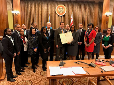 Dr. Jackson and colleagues with D.C. City Council