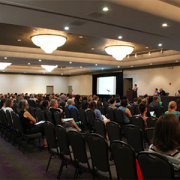audience members at the 2018 Gluten Free Expo keynote