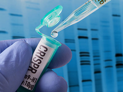 tube labeled "CRISPR"