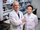 Dr. Jonas and research collaborator Nobuyuki Ishibashi in the laboratory.