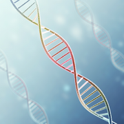 pastel colored DNA strands
