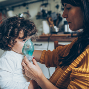 child using inhaler