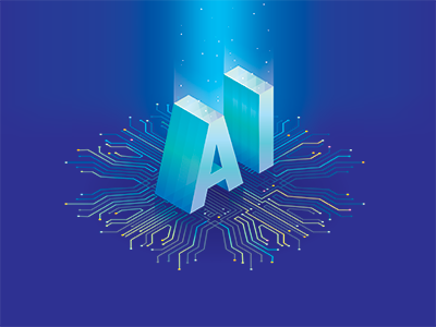 AI chip illustration