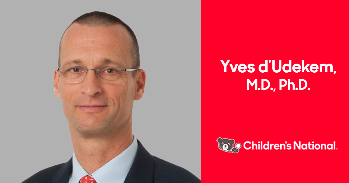 Dr. Yves d’Udekem named as Baier Family Distinguished Professor