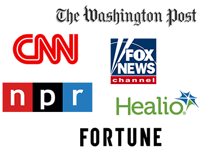 collage of news outlet logos