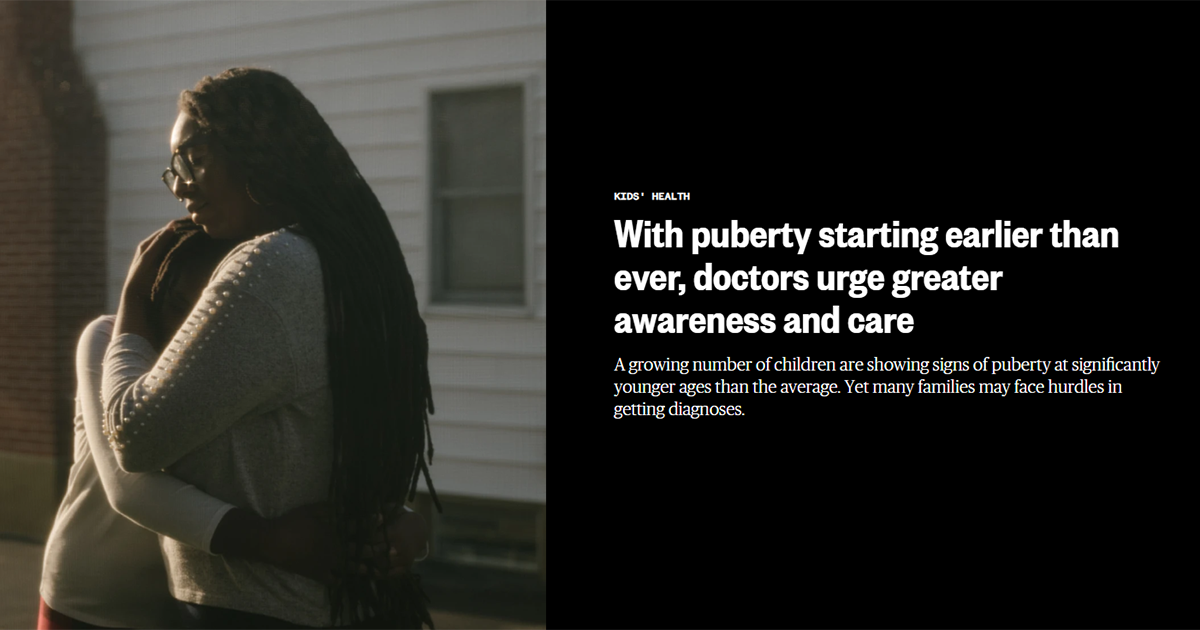 With puberty starting earlier than ever, doctors urge greater