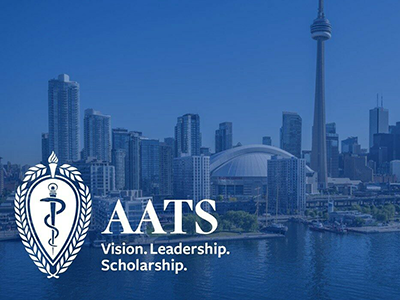 Toronto skyline with AATS logo