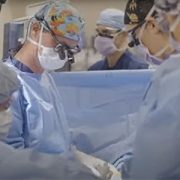 Team performing cardiac surgery at Children's National