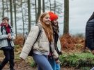 teens hiking in the woods