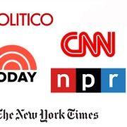 collage of news logos