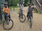 James and family mountain biking