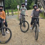 James and family mountain biking