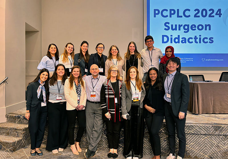 The Division of Colorectal & Pelvic Reconstruction team from Children’s National Hospital at the 2024 PLPLC Conference.