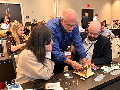 Dr. Marc Levitt leads a hands-on simulation lab using validated surgical models for treating Anorectal Malformations and Hirschsprung Disease.