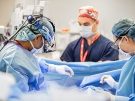 Doctors performing cardiac surgery at Children's National Hospital