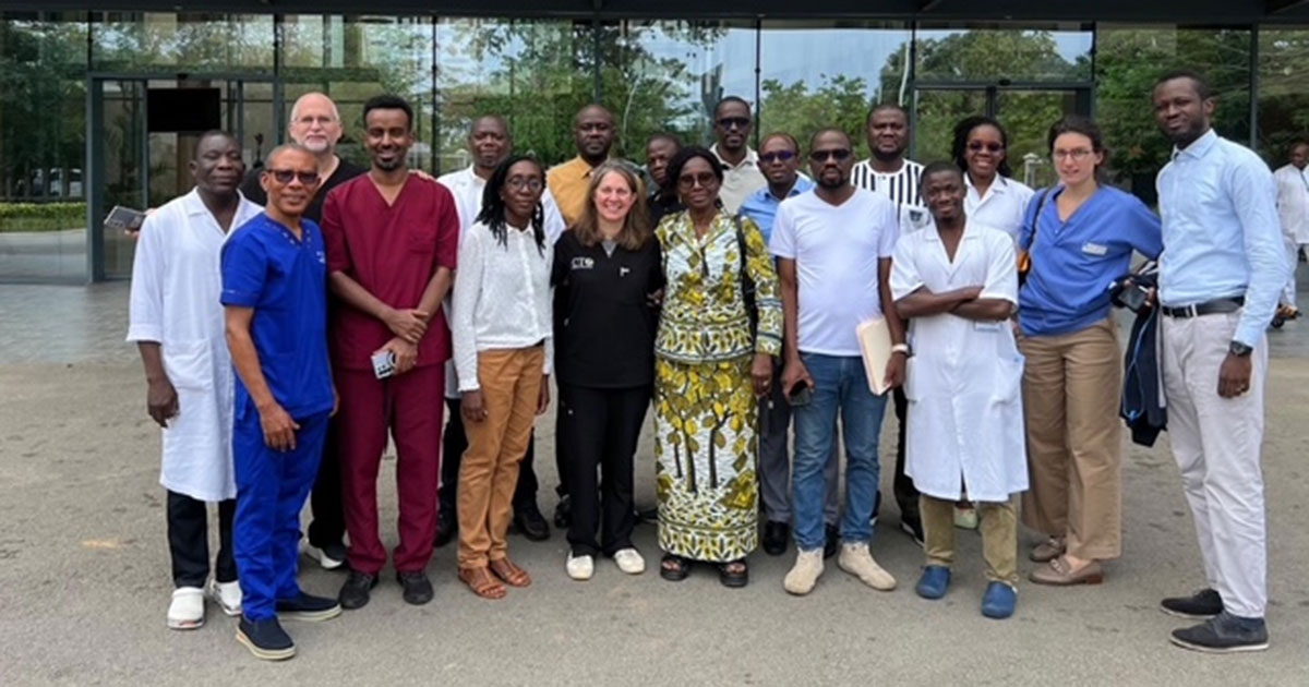 Dr. Levitt and Colorectal Team Overseas with the local surgeons from Cote D’Ivoire