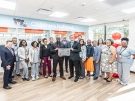 Pharmacy team receiving URAC award