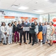 Pharmacy team receiving URAC award