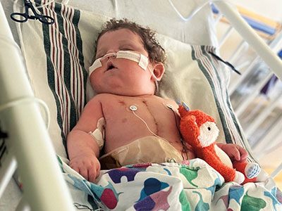Jack after his heart transplant surgery