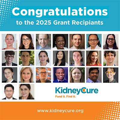 2025 KidneyCure Research Scholar Grant recipients