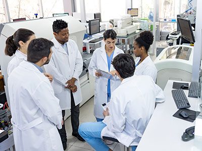 young scientists in a lab