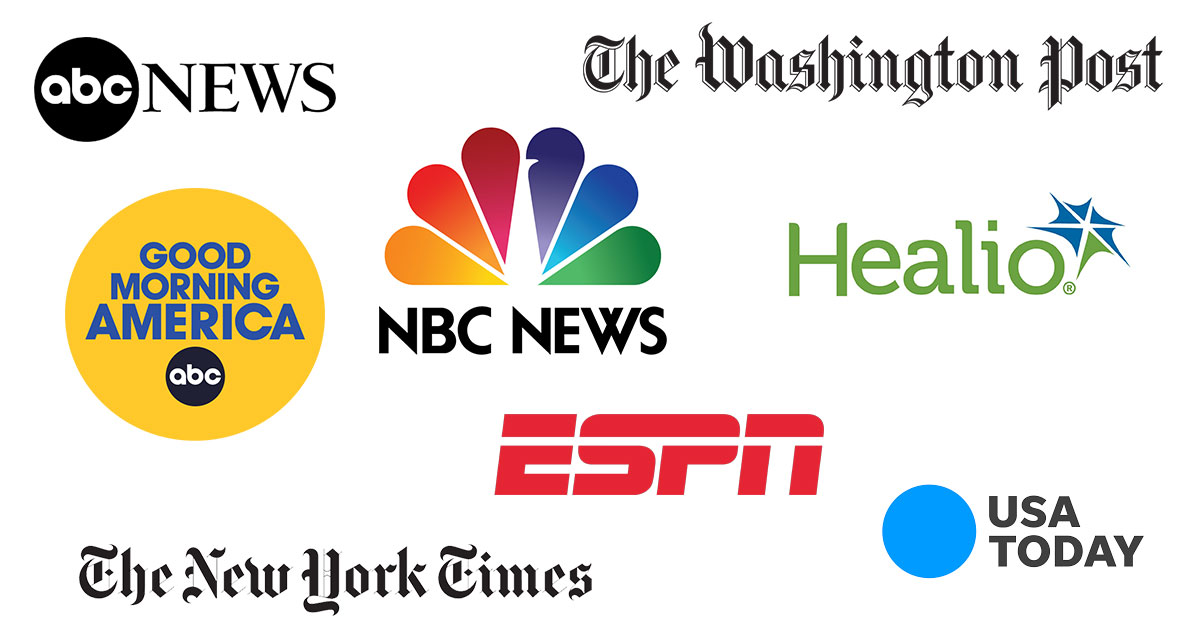 collage of news outlet logos
