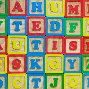 Wooden blocks spelling out the word Autism