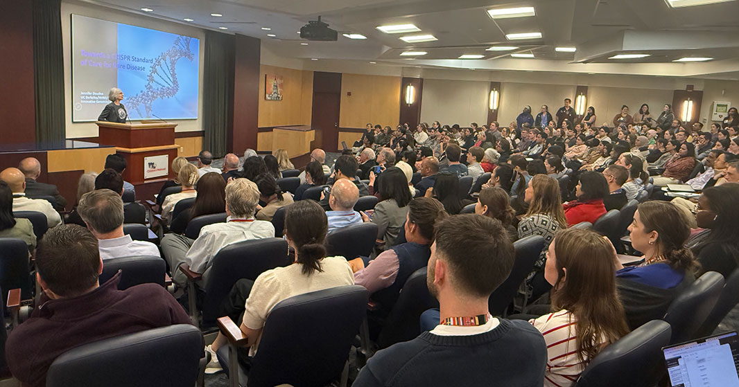 Jennifer Doudna gives a lecture