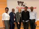 Jennifer Doudna with Wedam Minyila and his family