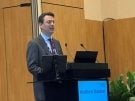 Dr. Dauber delivering an oral presentation at the 2026 meeting in Marseille, France.