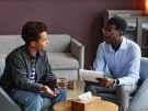 teen boy talking to psychiatrist
